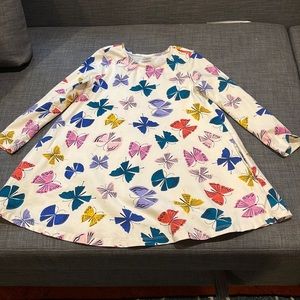 Hanna Anderson butterfly skater dress size 6-7